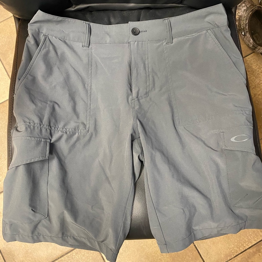 Oakley Gray shorts, size 34 waist
